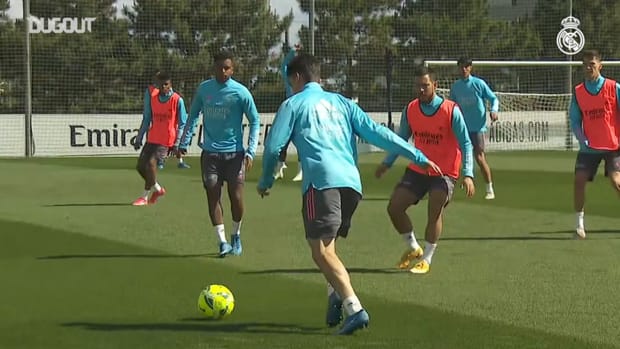 Possession and pressing during Real Madrid's training ahead of the final run for LaLiga 